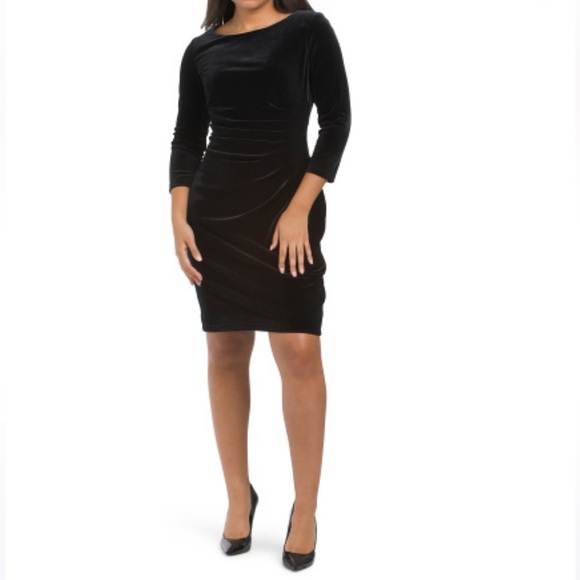 all black bandage dress Angelica Velvet Maxi Dress: Black Maxi Dress for Cocktail Party main image 1